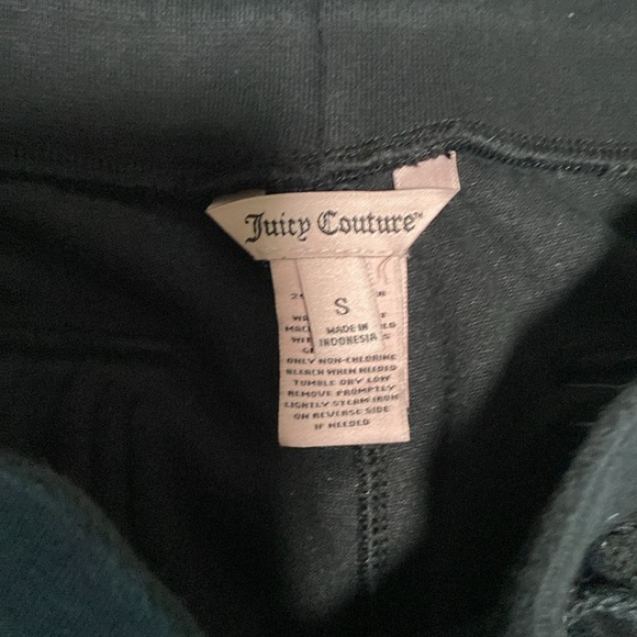 Juicy couture velour boot cut pants. Black size small. - Picture 5 of 7